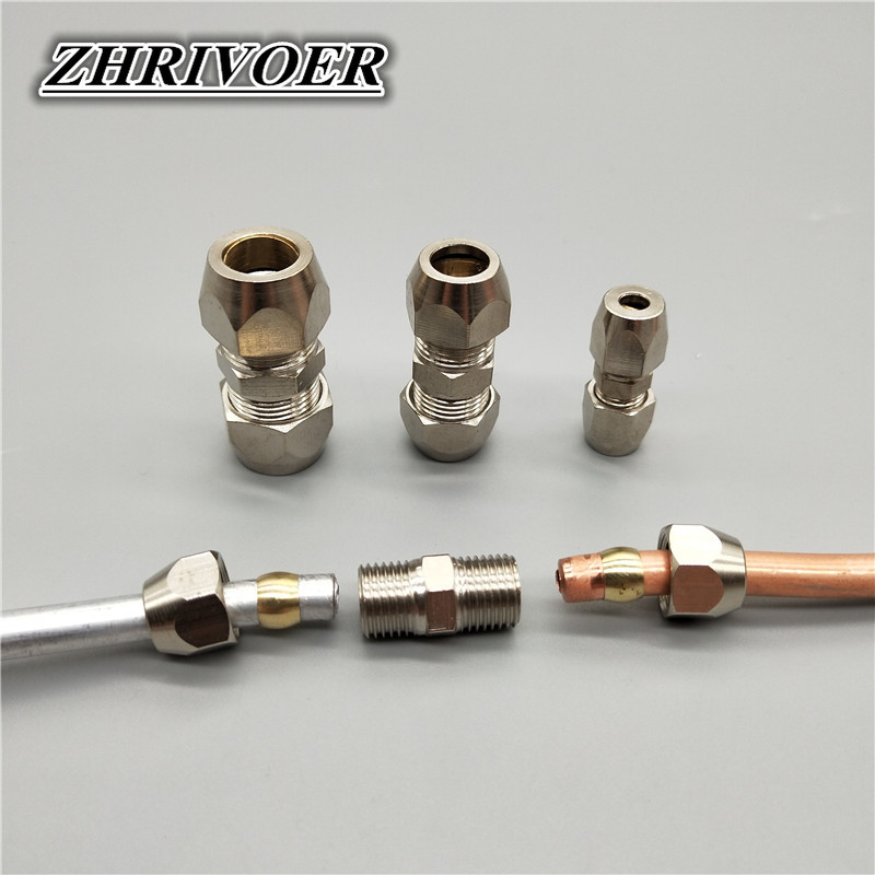 Nén Đầu Gia Cố Gắn Ống 4 6 8 1 - đánh giá và giá Compression Fitting Brass