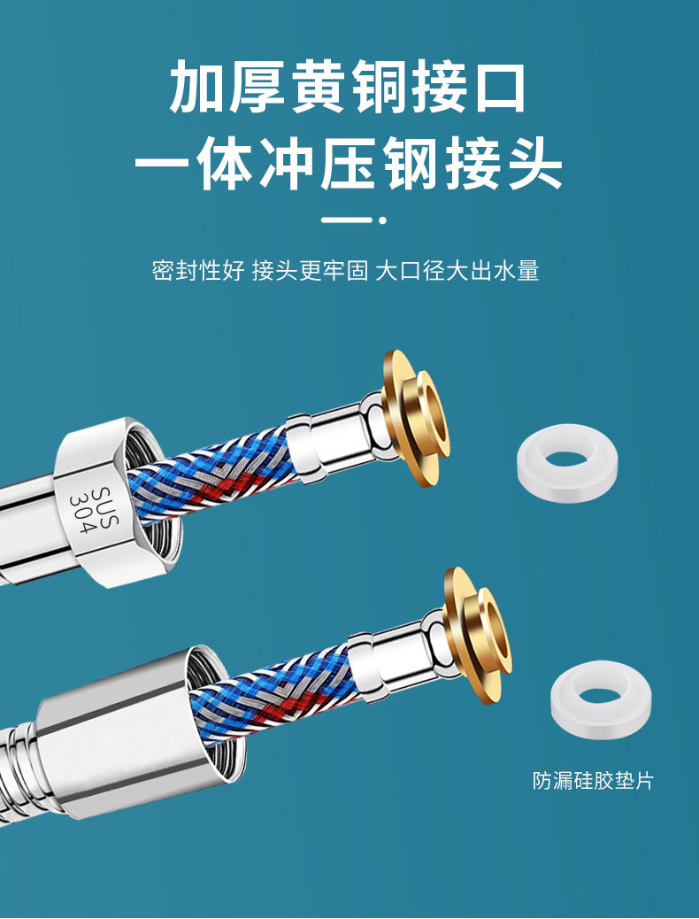 1.5/2/3M Gold Stainless Steel  - đánh giá và giá Flexible Hose Braided